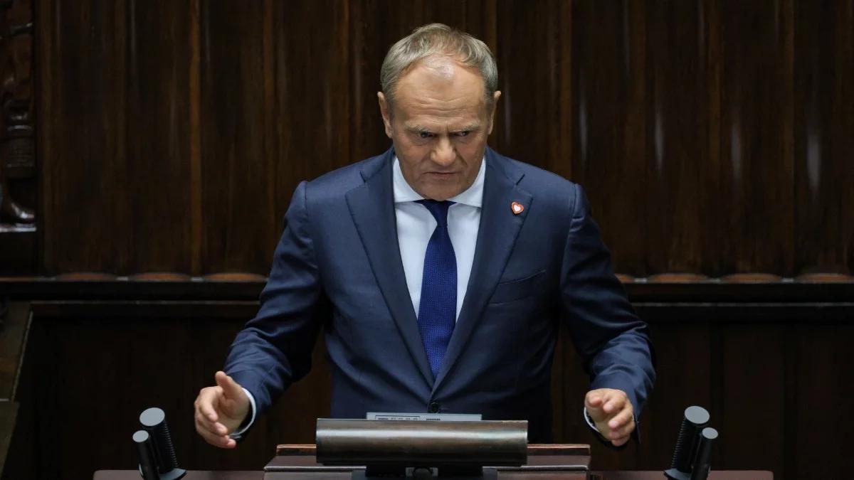 Wystąpienie Donalda Tuska w Sejmie. "Pałka złożona z 242 posłów"