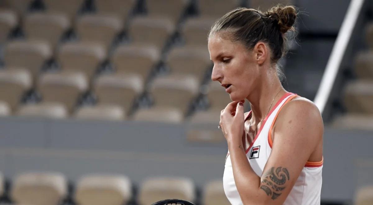 Roland Garros: w Paryżu już bez turniejowej dwójki. Karolina Pliskova odpadła z French Open