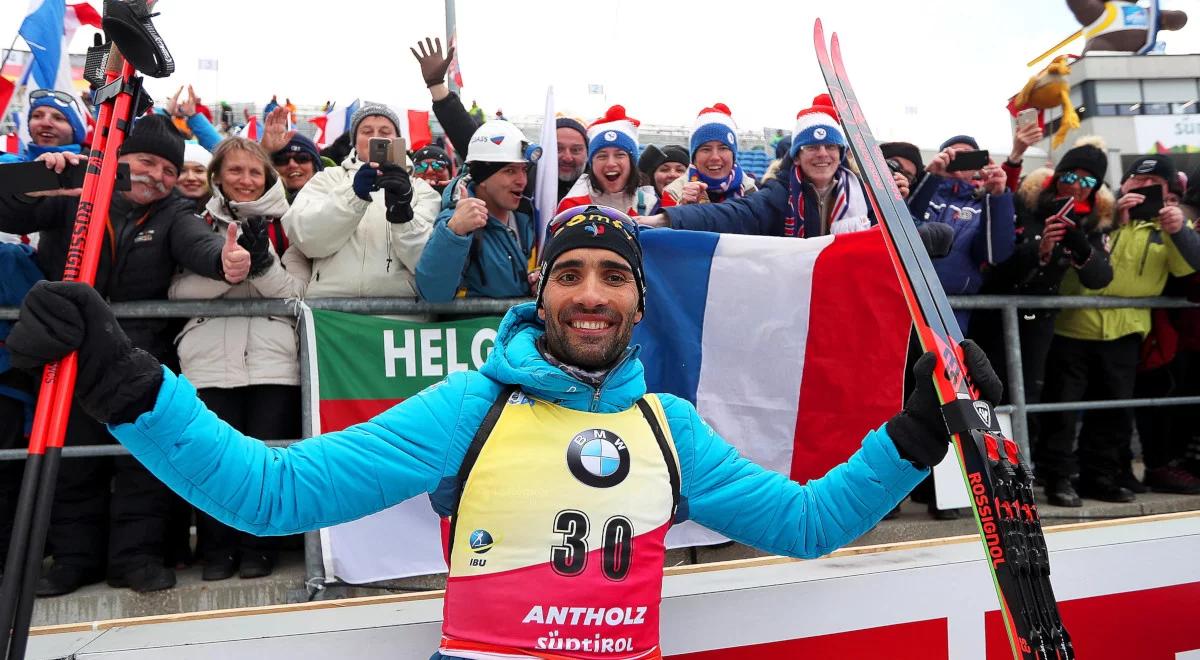 MŚ w biathlonie: Martin Fourcade ze złotem po raz dwunasty. Dwóch Polaków punktowało 
