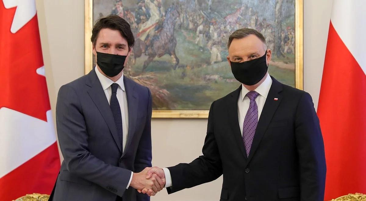 Premier Kanady w Pałacu Prezydenckim. Andrzej Duda omówi temat pomocy w przyjmowaniu uchodźców