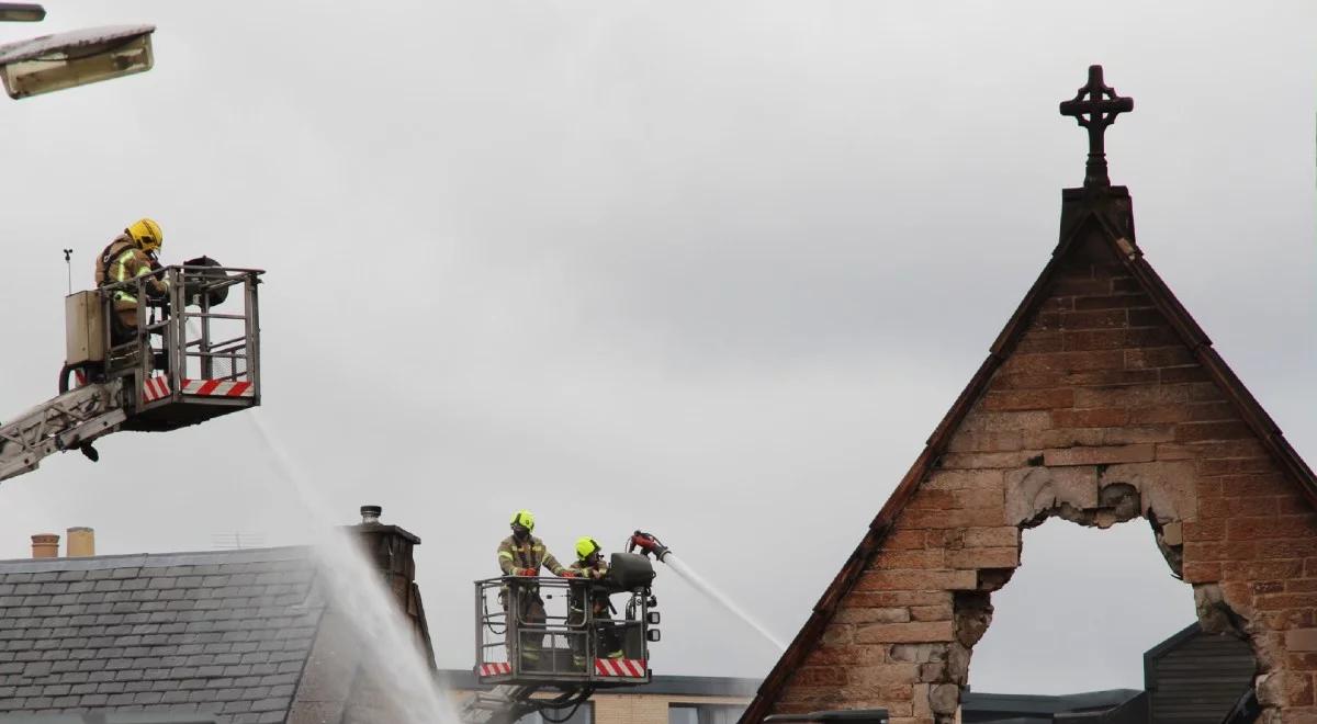 Spłonął kościół w Glasgow. Episkopat wyraził solidarność z Polonią