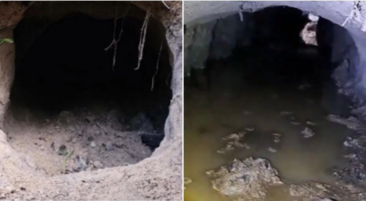 Tunel na granicy polsko-białoruskiej. SG pokazała nagranie [WIDEO]