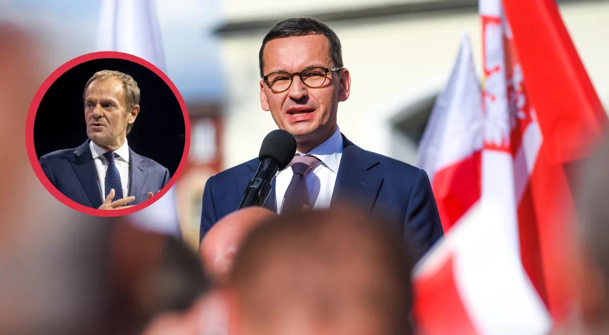 Premier Morawiecki: Donald Tusk nie chce demokracji, lecz władzy, marzy mu się pozycja dyktatora