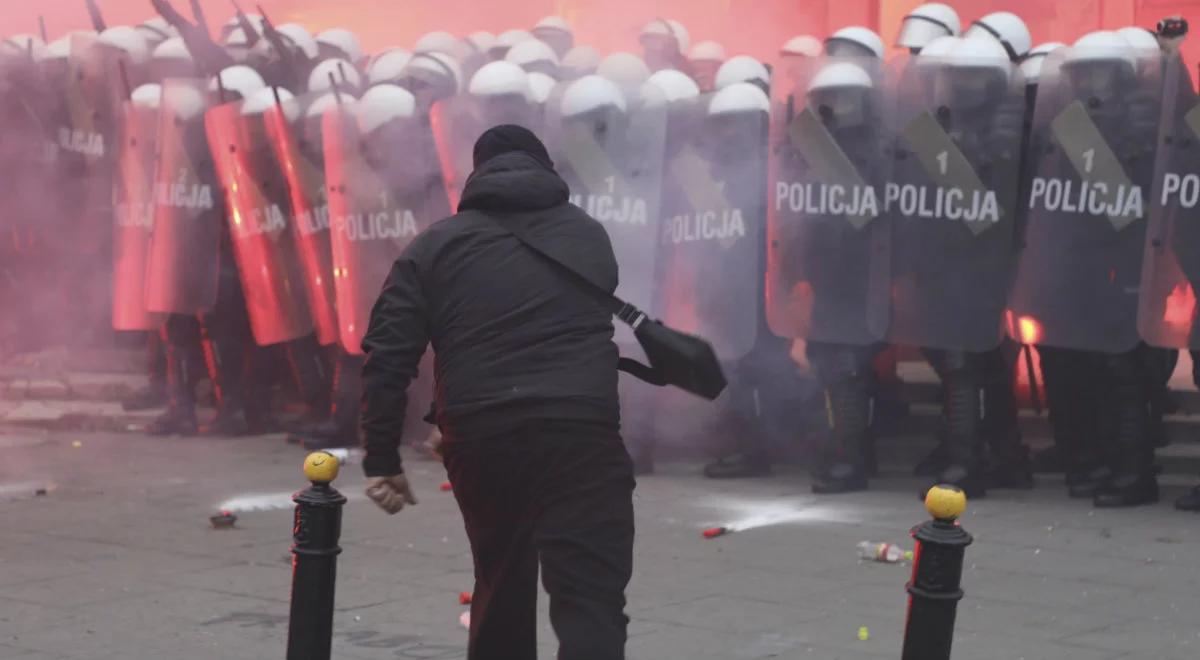 "Działania były w pełni uzasadnione". Policja o interwencjach podczas Marszu Niepodległości