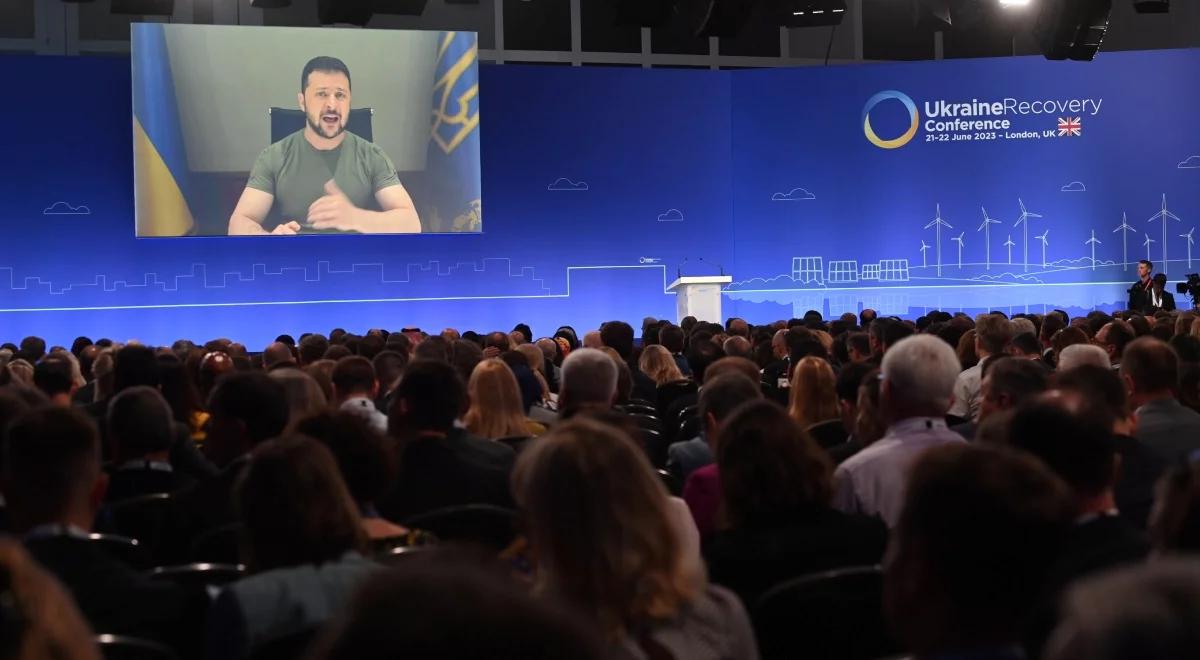 "UE nigdy wcześniej nie była tak zjednoczona". Zełenski na konferencji poświęconej odbudowie Ukrainy