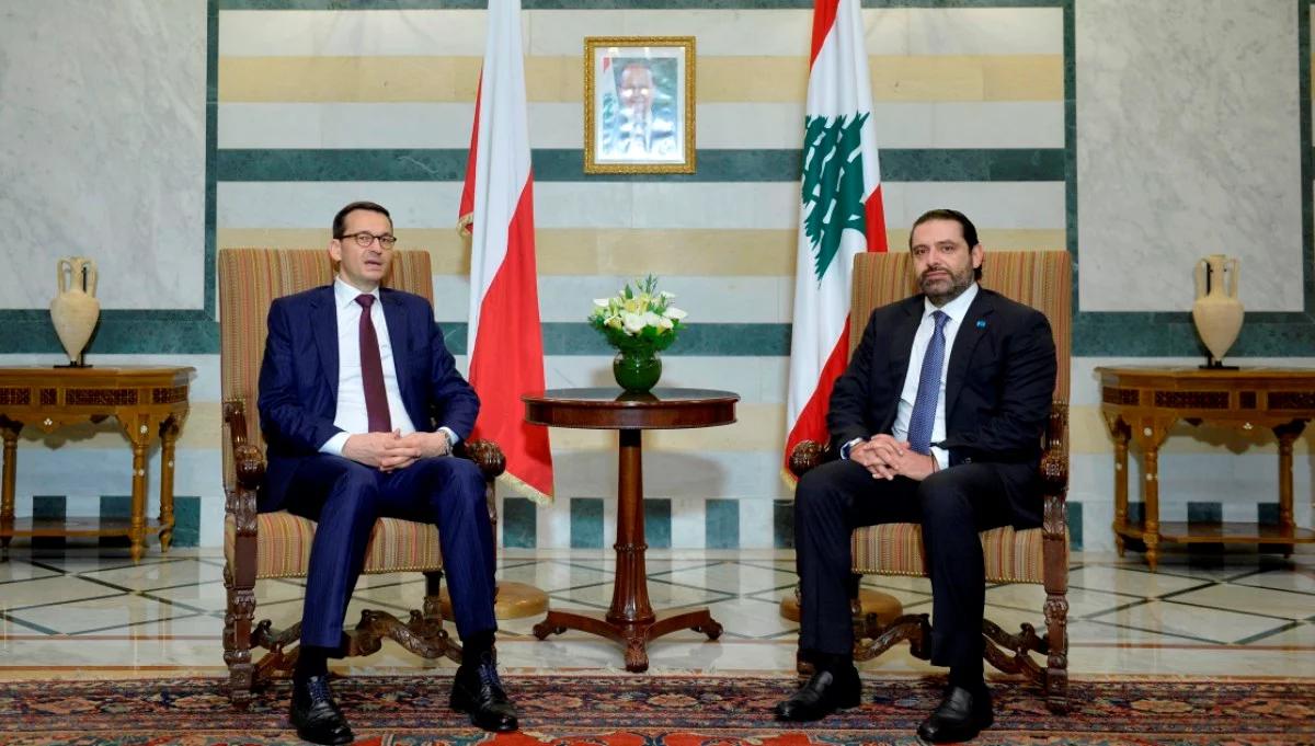 Mateusz Morawiecki spotkał się z premierem Libanu. "Dziękuję za waszą otwartość i przyjaźń"