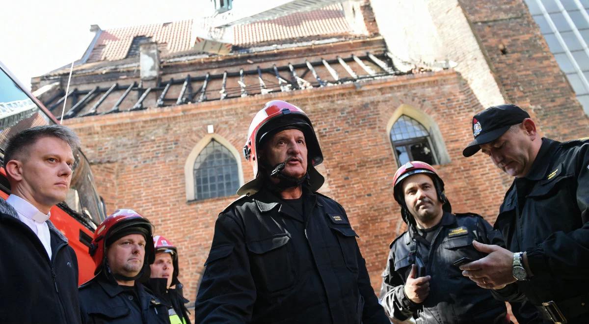 Pożar w kościele w Gdańsku ugaszony. Abp Głódź dziękuje strażakom