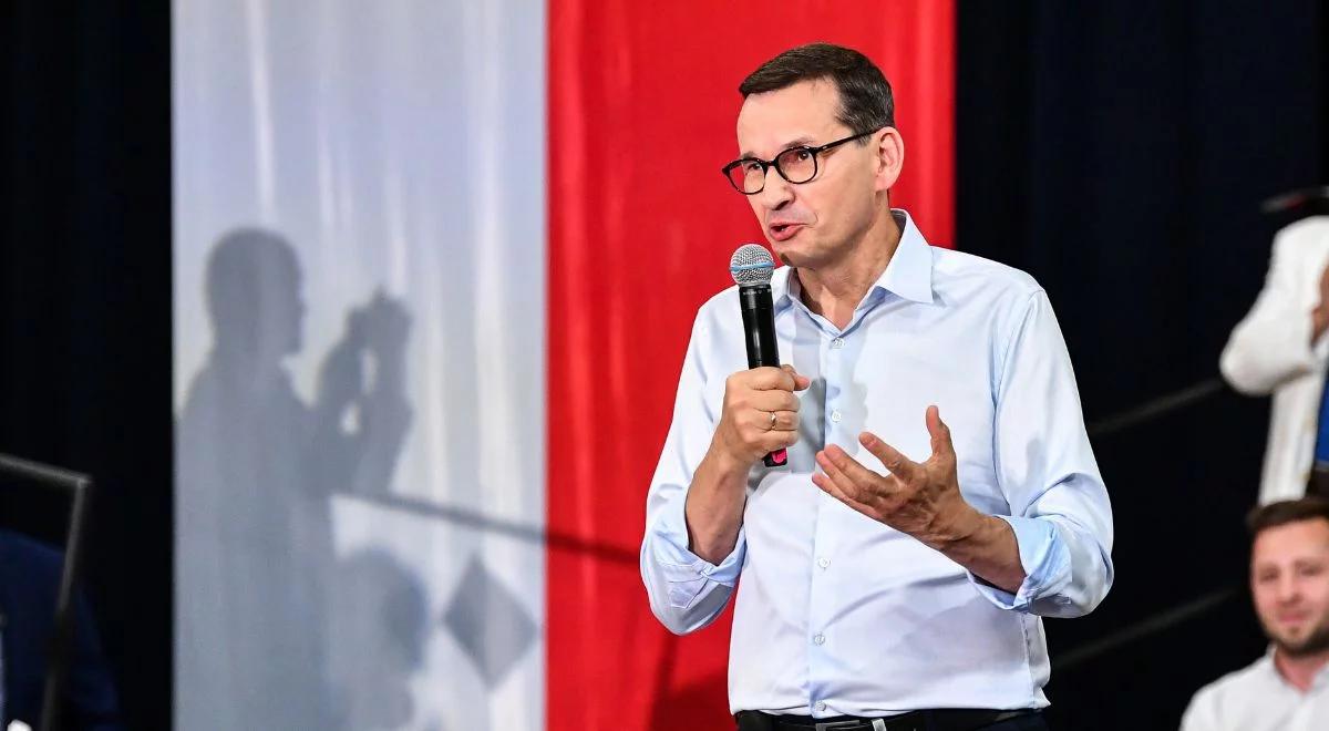 Morawiecki o Tusku: farbowany lis, patron polityków, którzy chcą wpuszczać nielegalnych imigrantów