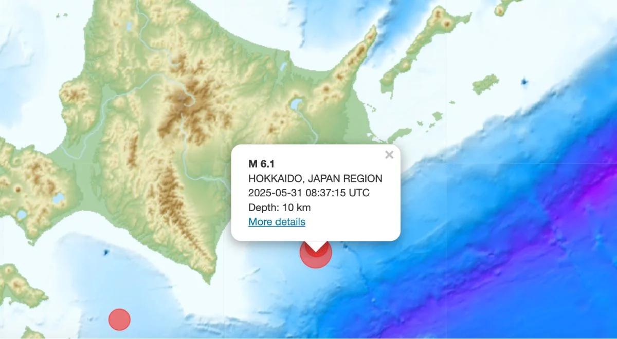 Silne trzęsienie ziemi w Japonii. Trwało około 10 sekund