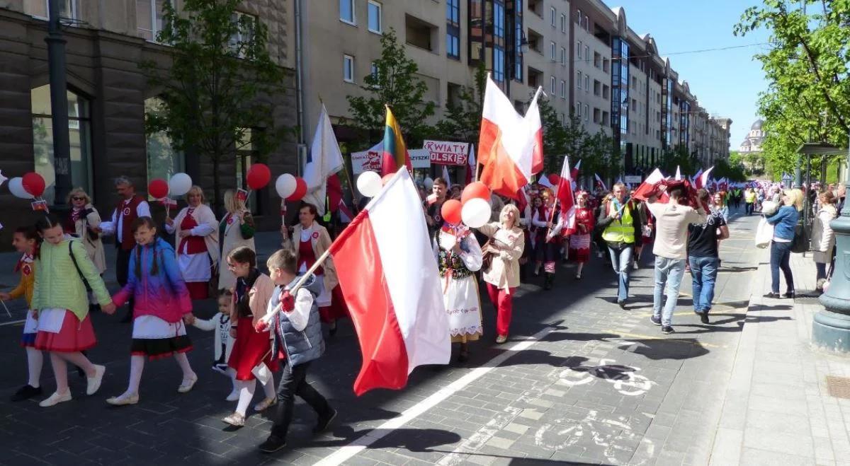 Litwa: ulicami Wilna przeszła Parada Polskości. "Szczycimy się, że jesteśmy Polakami"