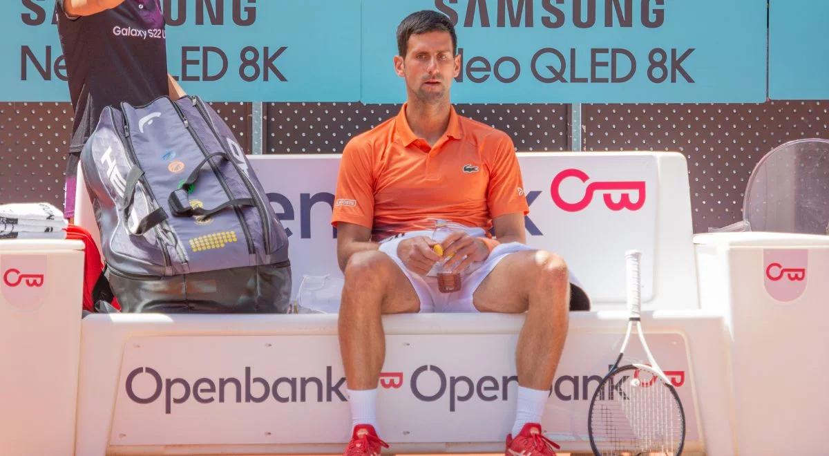 ATP Madryt: kolejna gwiazda nie zagra! Novak Djoković wycofał się z turnieju