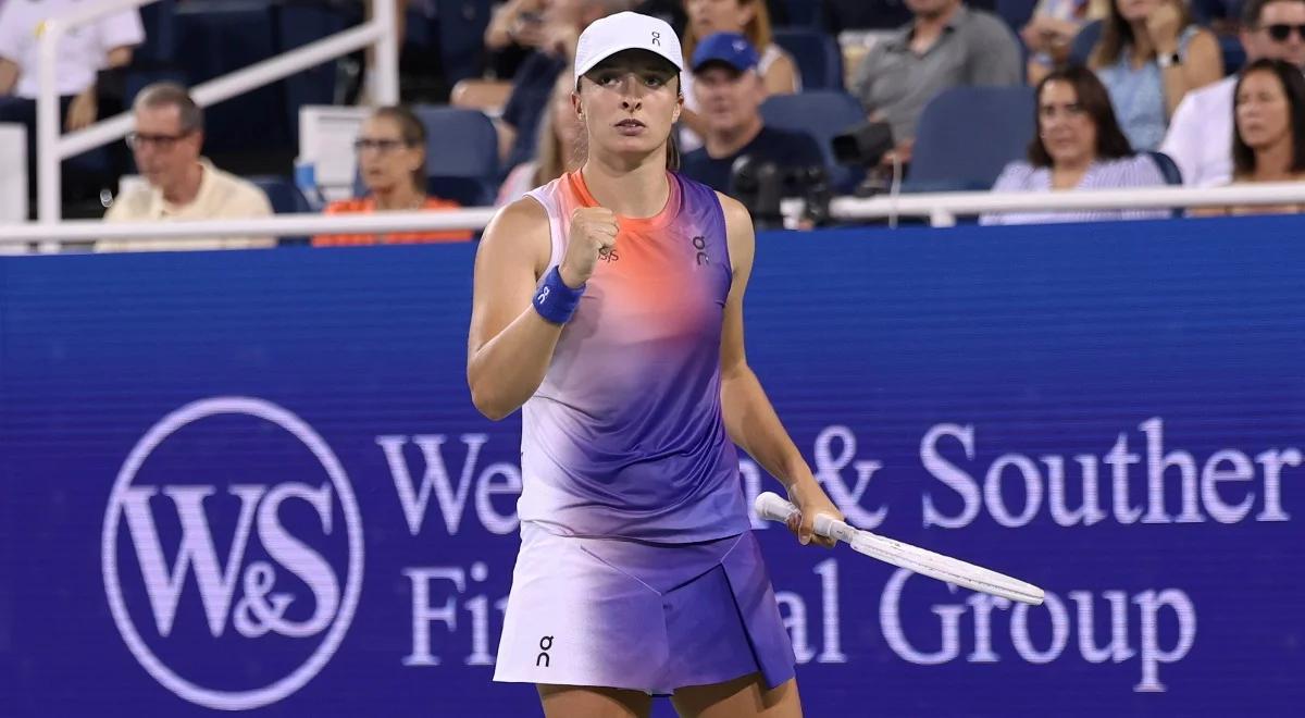 WTA Cincinnati. Iga Świątek nie domknęła meczu, za co zapłaciła stratą seta. "Rzadko zdarza mi się taka sytuacja"