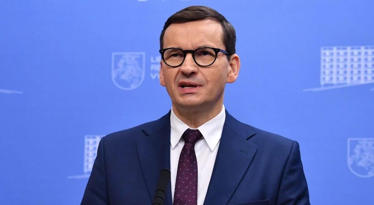 "Reżim Łukaszenki napotkał na zdecydowany opór". Premier o ataku na polską granicę