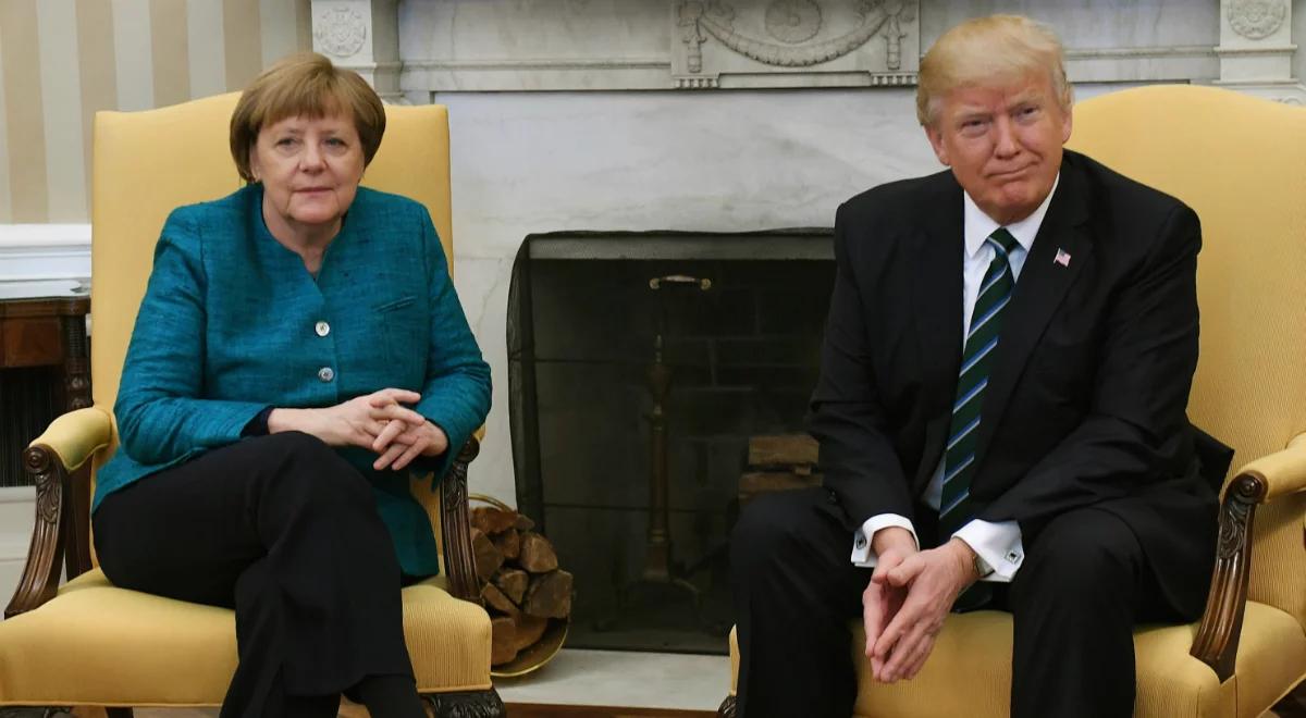 Biały Dom dementuje doniesienia mediów: Donald Trump nie odmówił uścisku dłoni kanclerz Niemiec