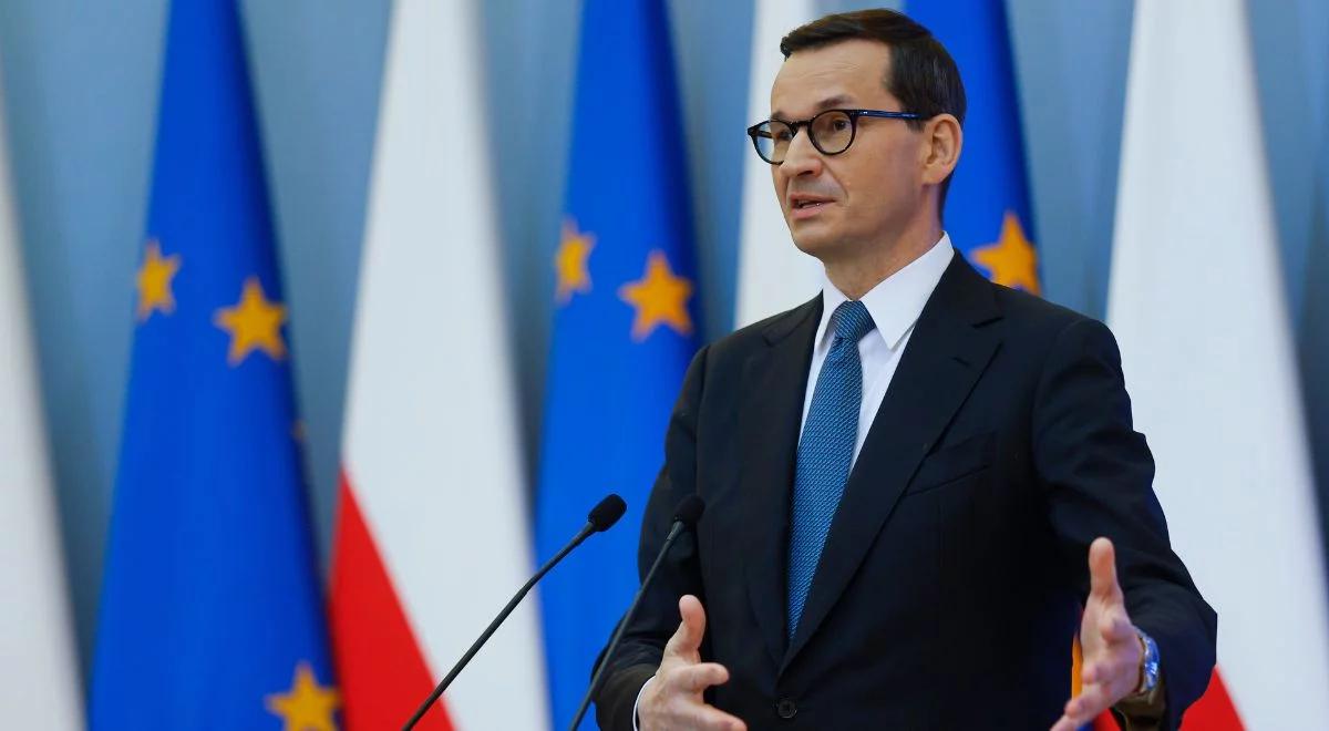 "To jest kurs destrukcyjny". Premier Morawiecki o działaniach opozycji