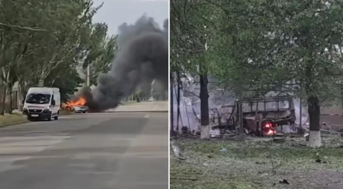 Płoną samochody, dantejskie sceny. Nowa fala ataków Rosji, cywile zabici i ranni 