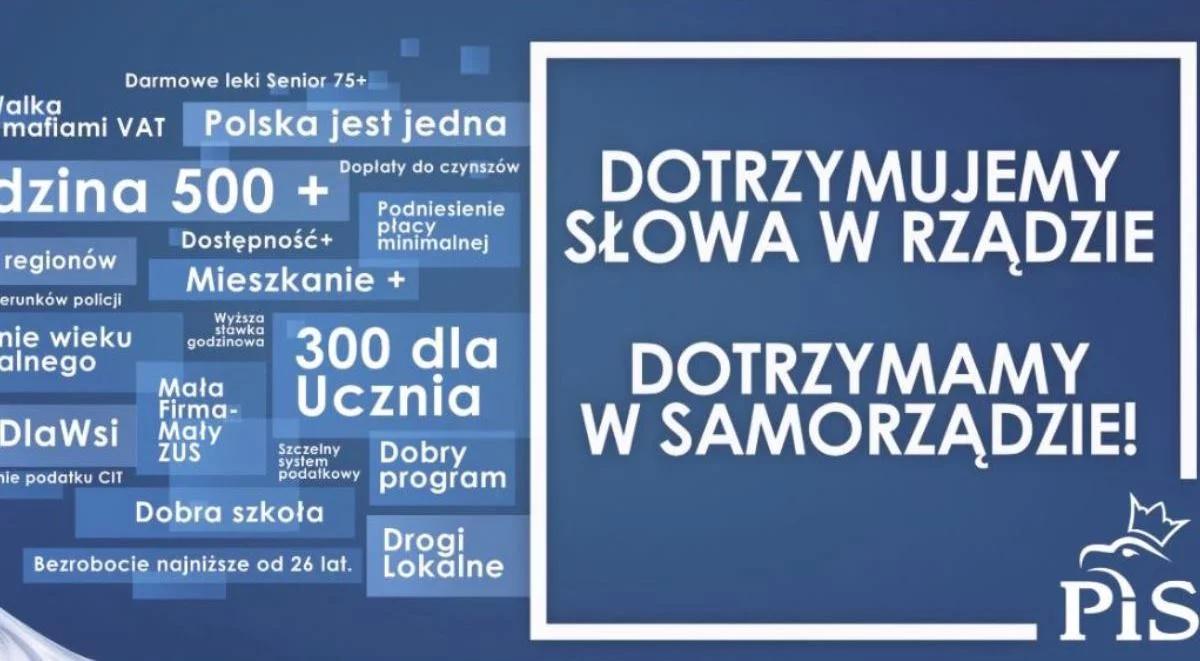 Ruszyła kolejna akcja billboardowa PiS. "Dotrzymujemy słowa w rządzie. Dotrzymamy w samorządzie"