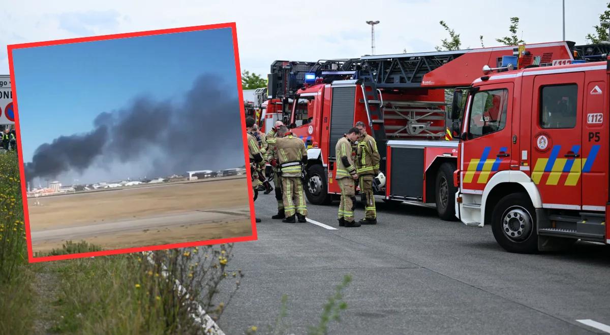 Ogromny pożar obok lotniska w Lizbonie. Spłonęło ponad 200 aut