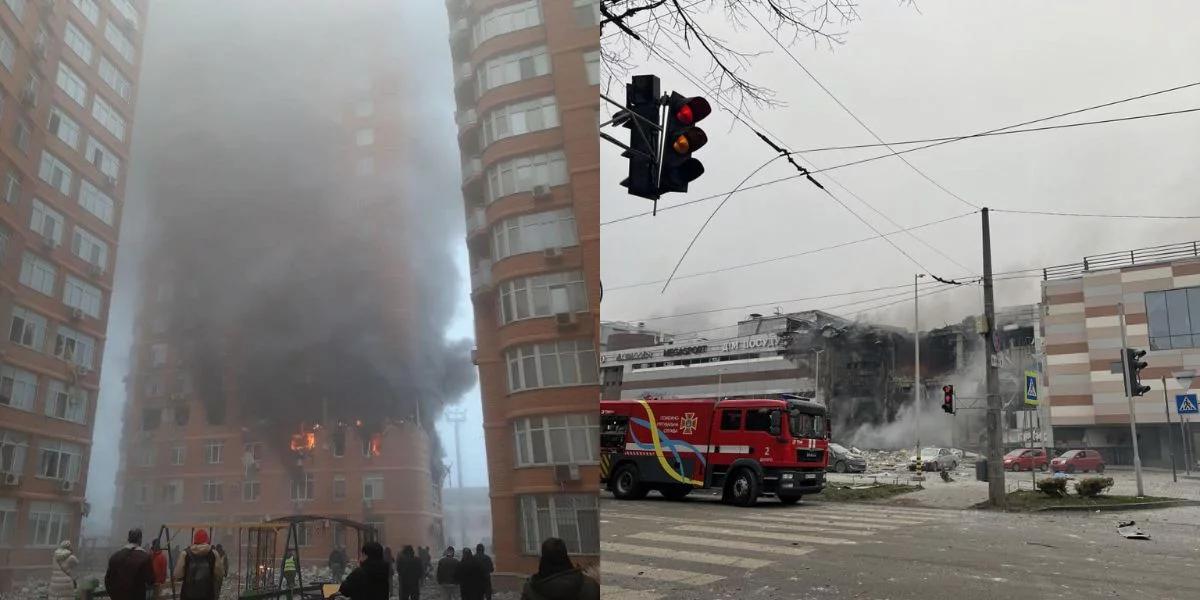 Zmasowany atak lotniczy na ukraińskie miasta. Rosja uderzyła m.in. rakietami hipersonicznymi