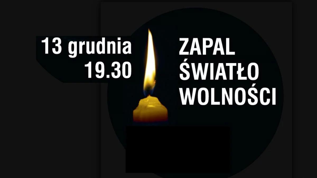 34. rocznica wprowadzenia stanu wojennego. Akcja IPN "Zapal światło wolności"