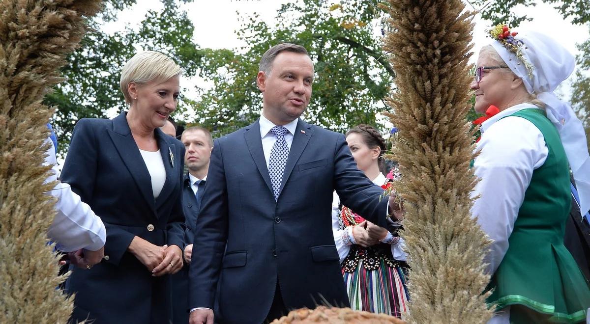 Dożynki Prezydenckie w Spale. Andrzej Duda:  sprawy polskiej wsi to jeden z fundamentów misji prezydenckiej