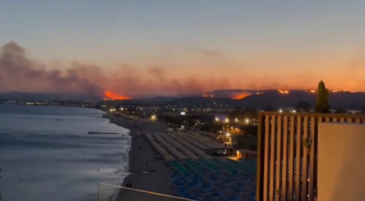Ogień trawi Grecję. Potężne pożary i ewakuacja