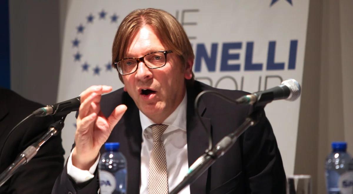 Szef liberałów Guy Verhofstadt chce być przewodniczącym Parlamentu Europejskiego