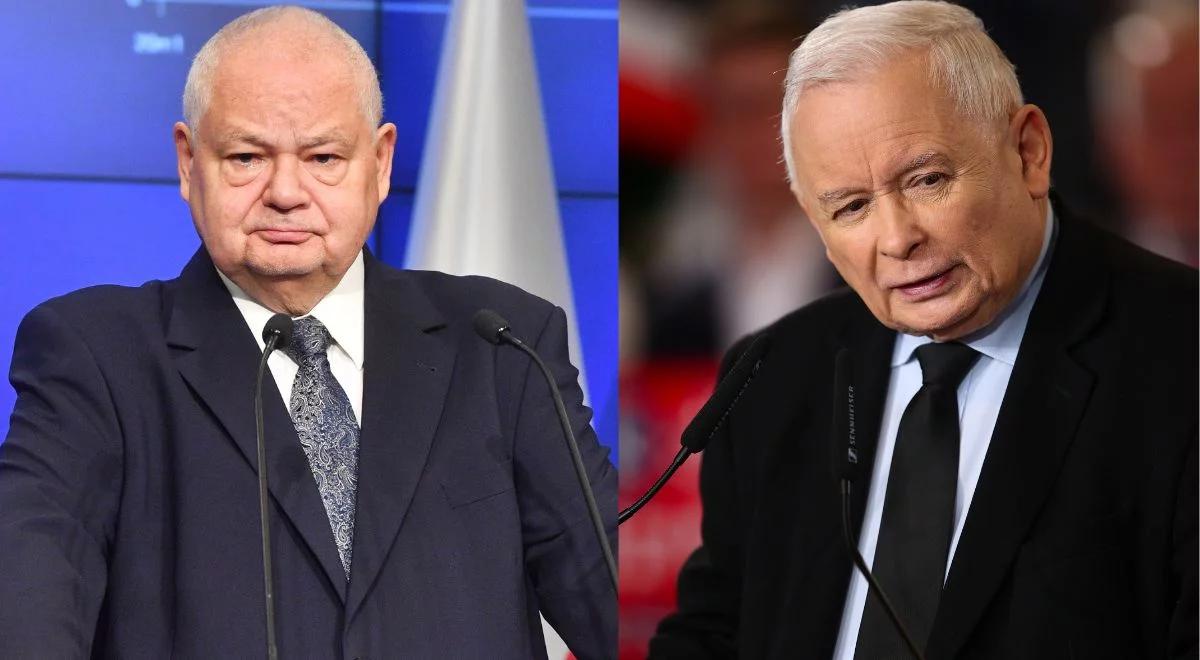 "Jak z kolegą". Jarosław Kaczyński o spotkaniach z prezesem NBP