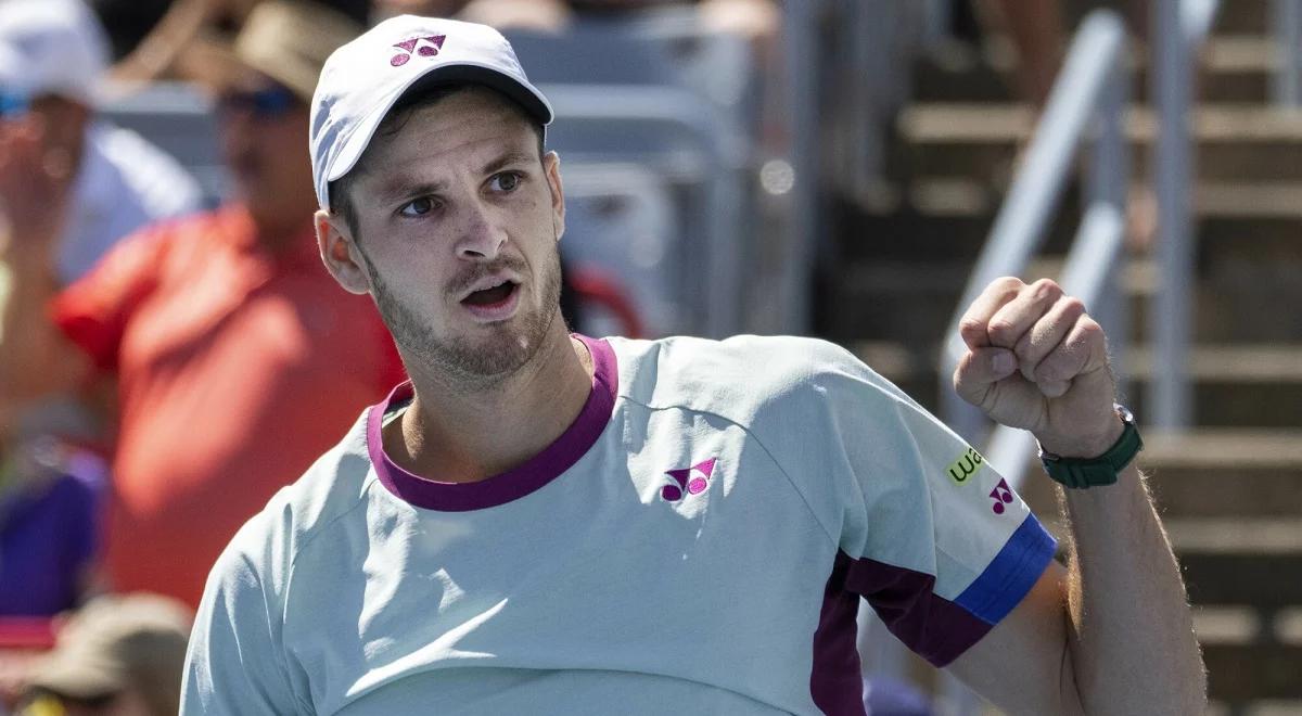 ATP Montreal. Udany powrót Huberta Hurkacza. Polak pokonał Thanasiego Kokkinakisa