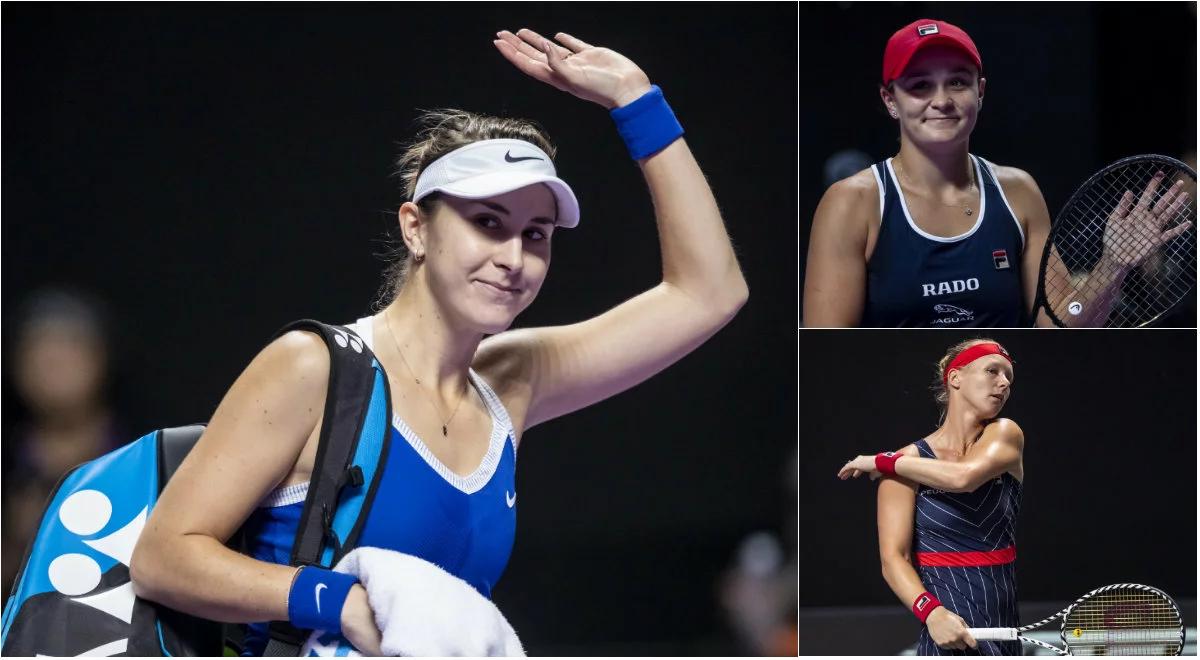WTA Finals. Belinda Bencic i Ashleigh Barty w półfinale. Krecz Kiki Bertens 