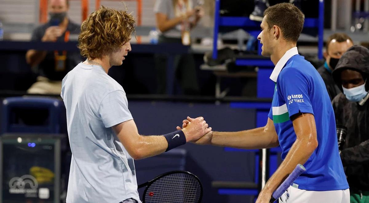 ATP Szanghaj: Rublow komplementuje Hurkacza przed finałem. "To twardy zawodnik"