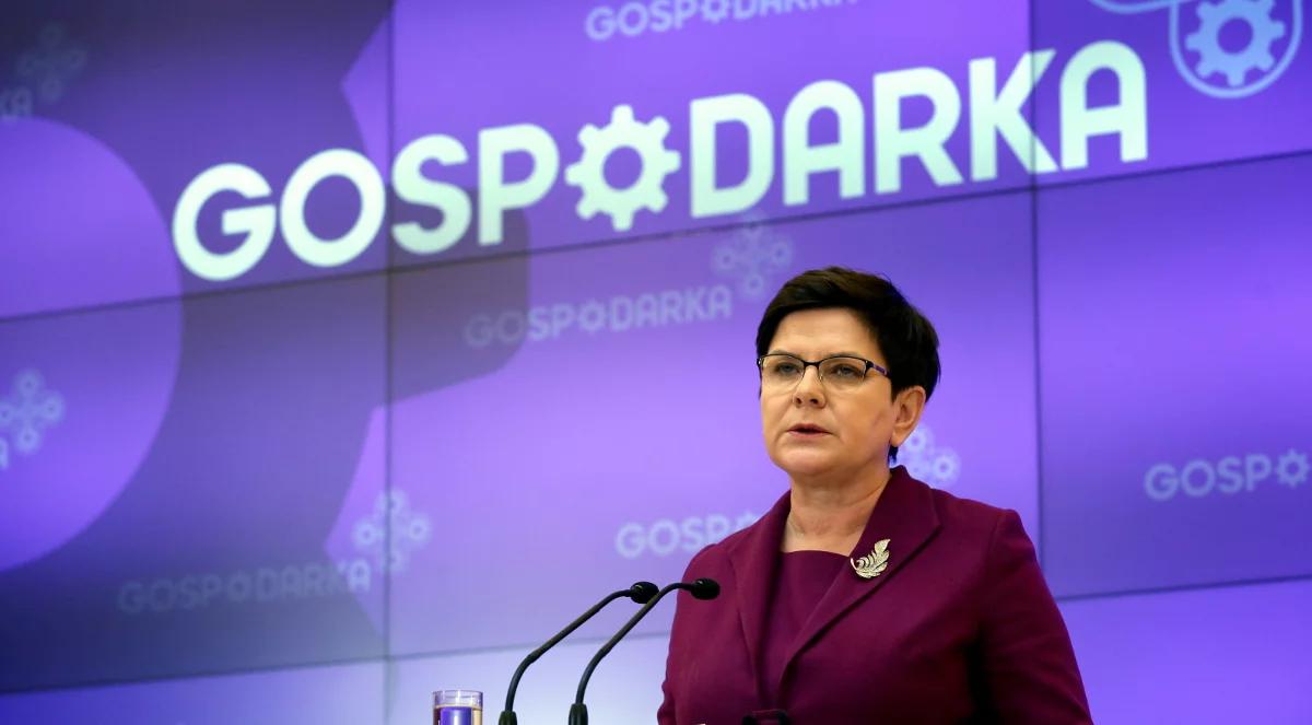 Premier Beata Szydło: dane GUS potwierdzają, że "gospodarka plus" jest faktem