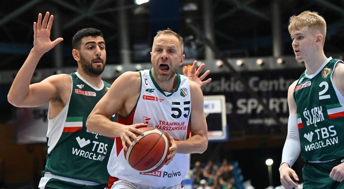 Energa Basket Liga: Legia wyrównała stan rywalizacji. Zacięte starcie we Wrocławiu