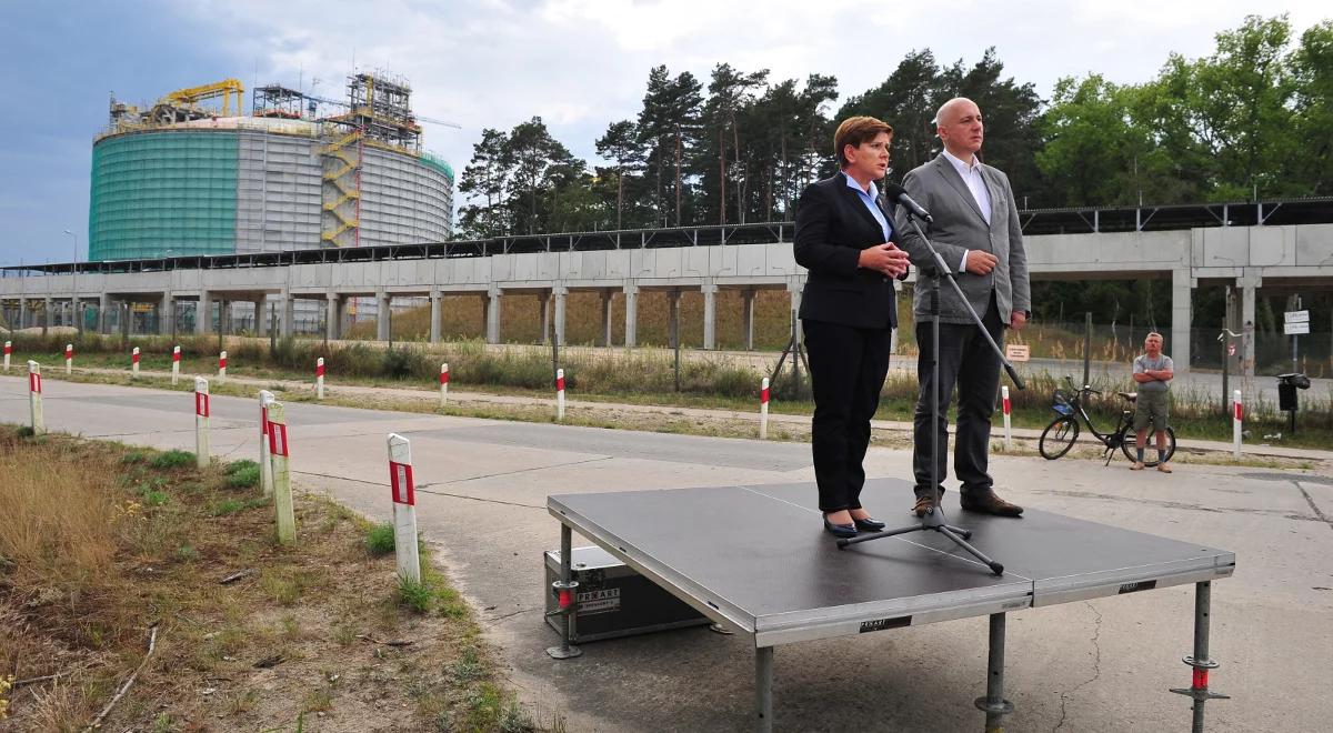 Beata Szydło o gazoporcie, gospodarce morskiej