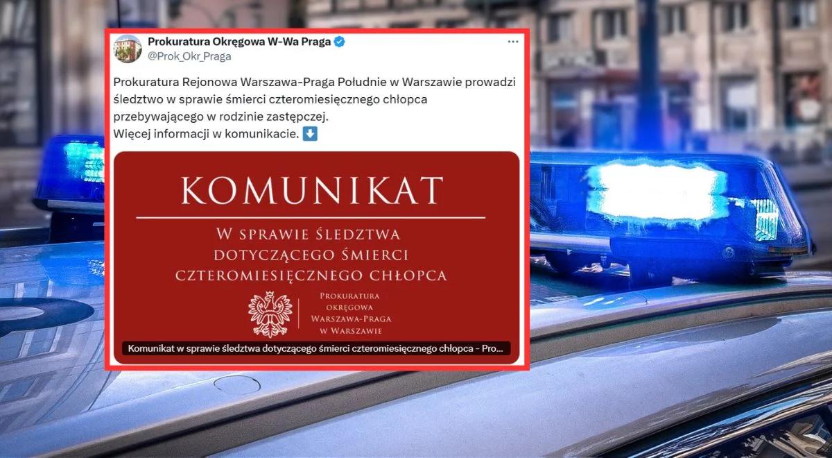 Czteromiesięczne dziecko zmarło w rodzinie zastępczej. Ruch prokuratury