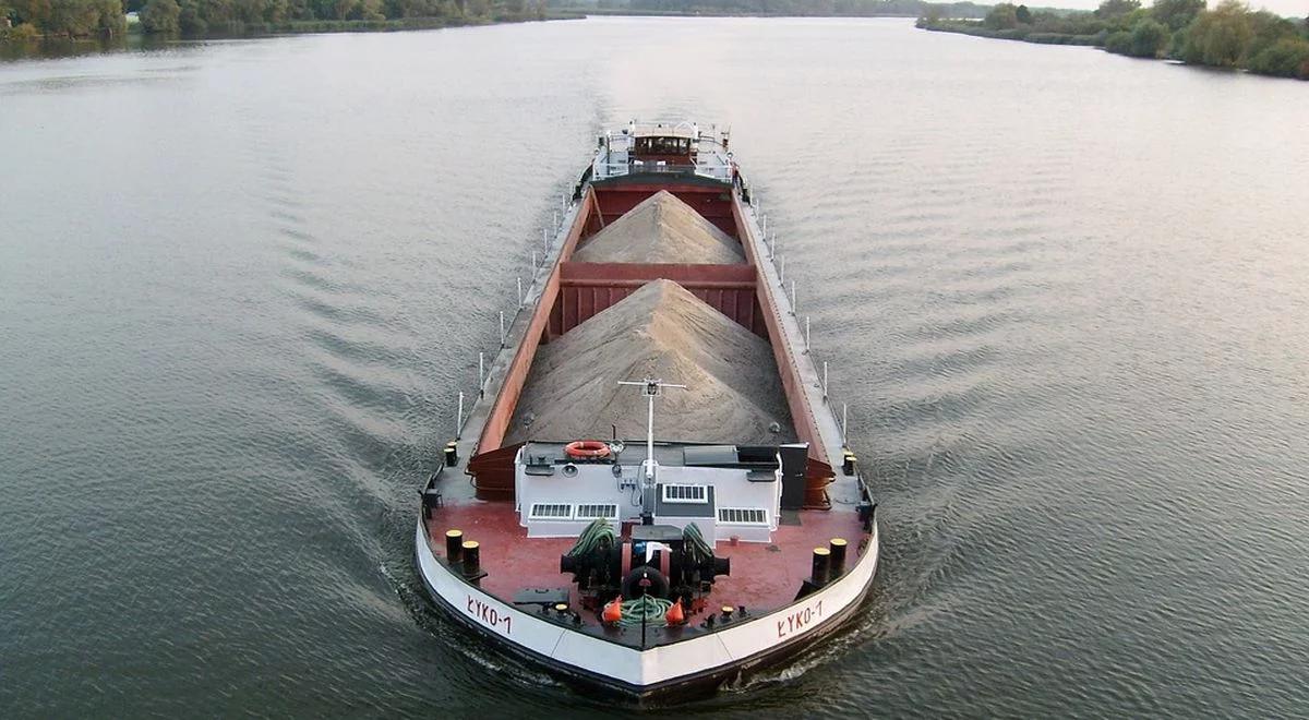 Mniej towarów spławionych rzekami. Spada znaczenie transportu żeglugą śródlądową