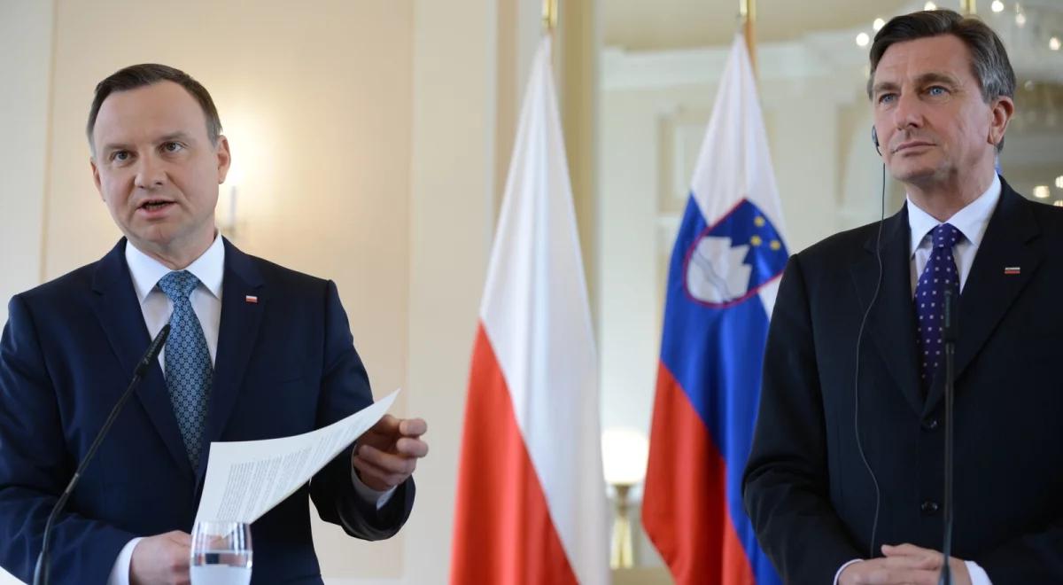 Spotkanie prezydentów Polski i Słowenii. Rozmowy o Trójmorzu i UE