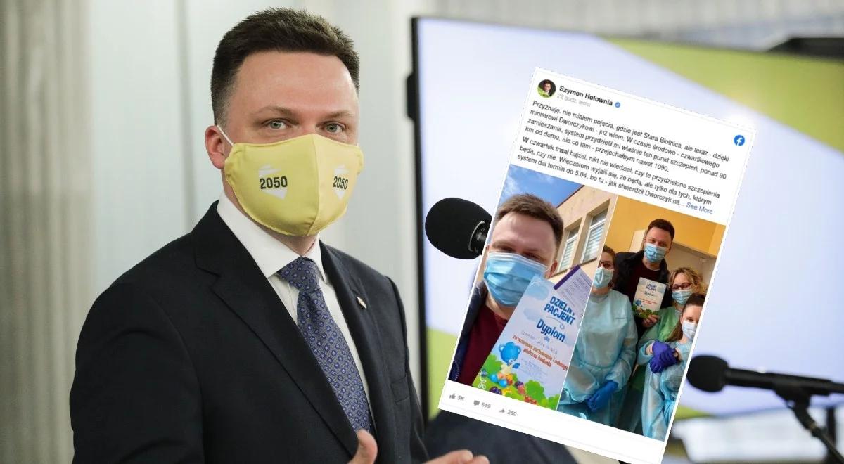 "Druga Madera", "nie tego się oczekuje". Politycy opozycji komentują szczepienie Hołowni