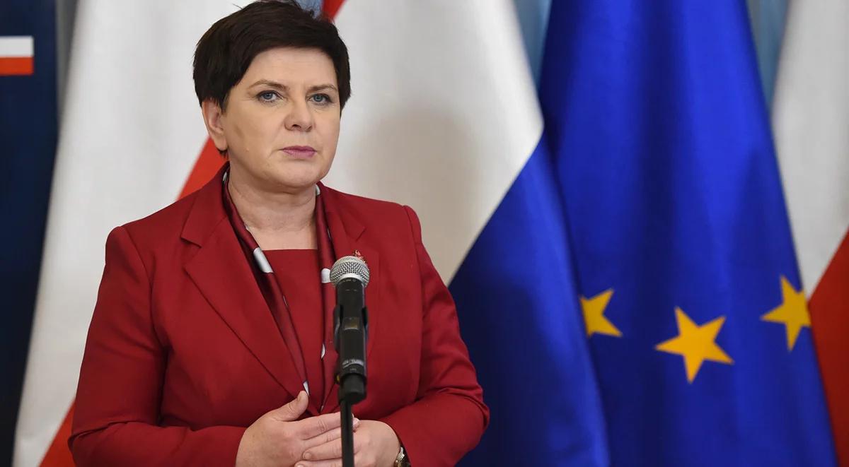 Premier Szydło: celem Polski i Holandii obrona rynku wewnętrznego