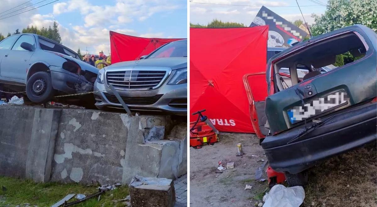 Uciekał przed policją, wioząc 6-latka. Poważny wypadek, chłopca zabrało LPR