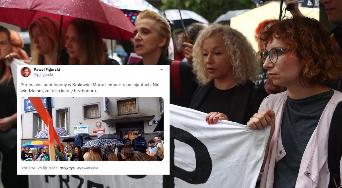 "Szmaty", "cyngle", "kundle". Skandaliczne słowa Lempart o policjantach