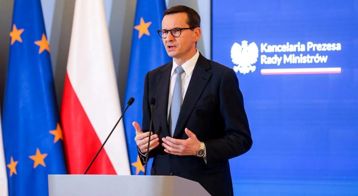 Premier Mateusz Morawiecki: musimy przebudować system, aby uniezależnić się energetycznie od Rosji