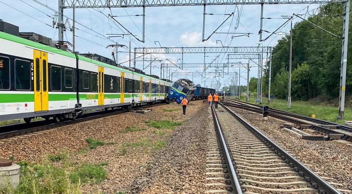 Kolizja dwóch pociągów w okolicach Skierniewic. Utrudnienia na trasie Warszawa-Łódź