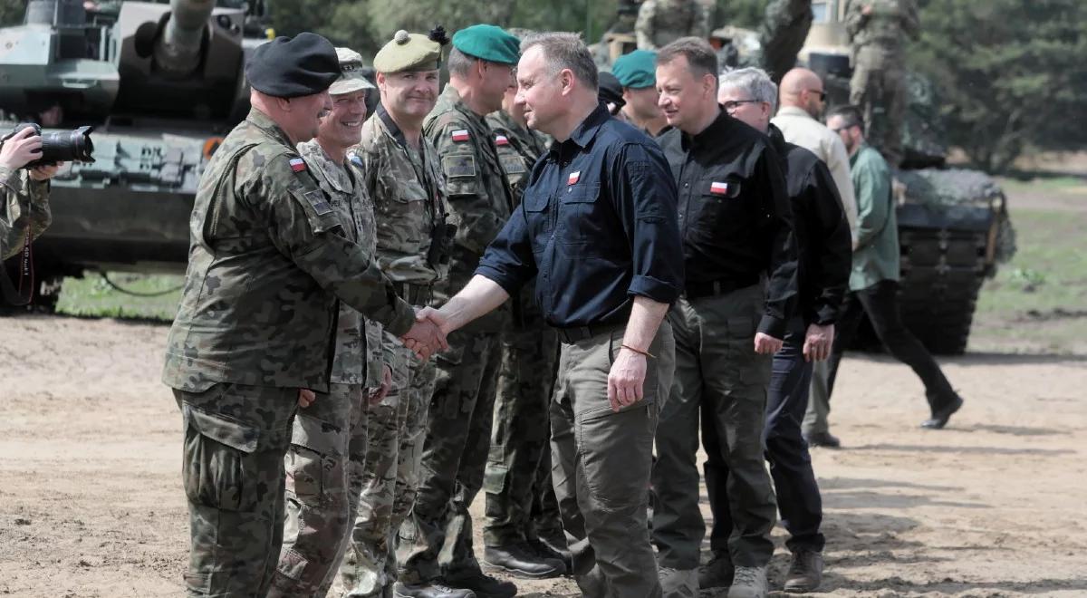 "Mają pokazać współdziałanie i sprawność NATO". Prezydent Duda o ćwiczeniu Defender Europe 2022