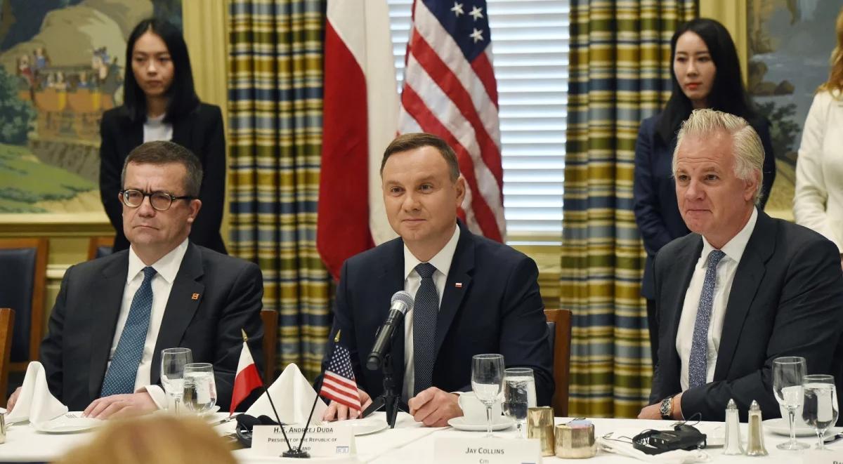 USA: spotkanie prezydenta Andrzeja Dudy z inwestorami. "Przy stole siedziało 400 miliardów dolarów"