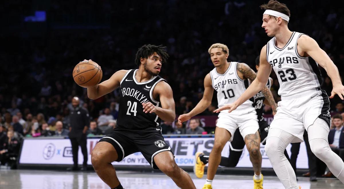 NBA: San Antonio Spurs słabsi od Brooklyn Nets. Kolejna porażka drużyny Jeremy'ego Sochana