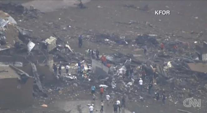 USA: tornado nad Oklahoma City. "Szkoła zaczęła rozpadać się na kawałki" [wideo]