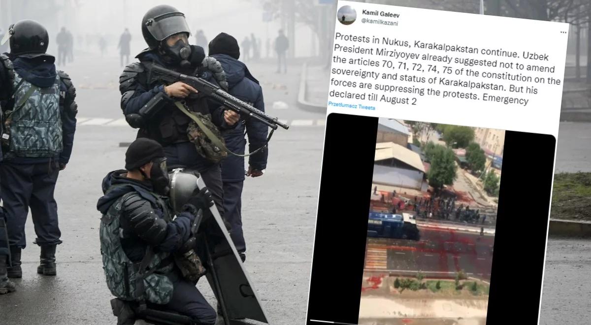 Kilkunastu zabitych, setki rannych. Krwawy bilans protestów w Uzbekistanie