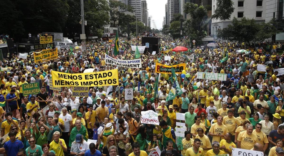 Wielkie demonstracje w Brazylii przeciwko prezydent Dilmie Rousseff