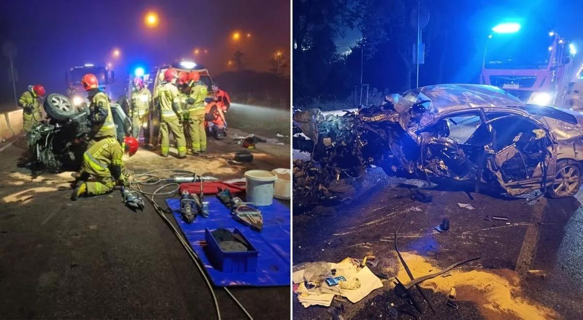 Wypadek w Gdańsku. Z auta niewiele zostało, czterech nastolatków w szpitalu